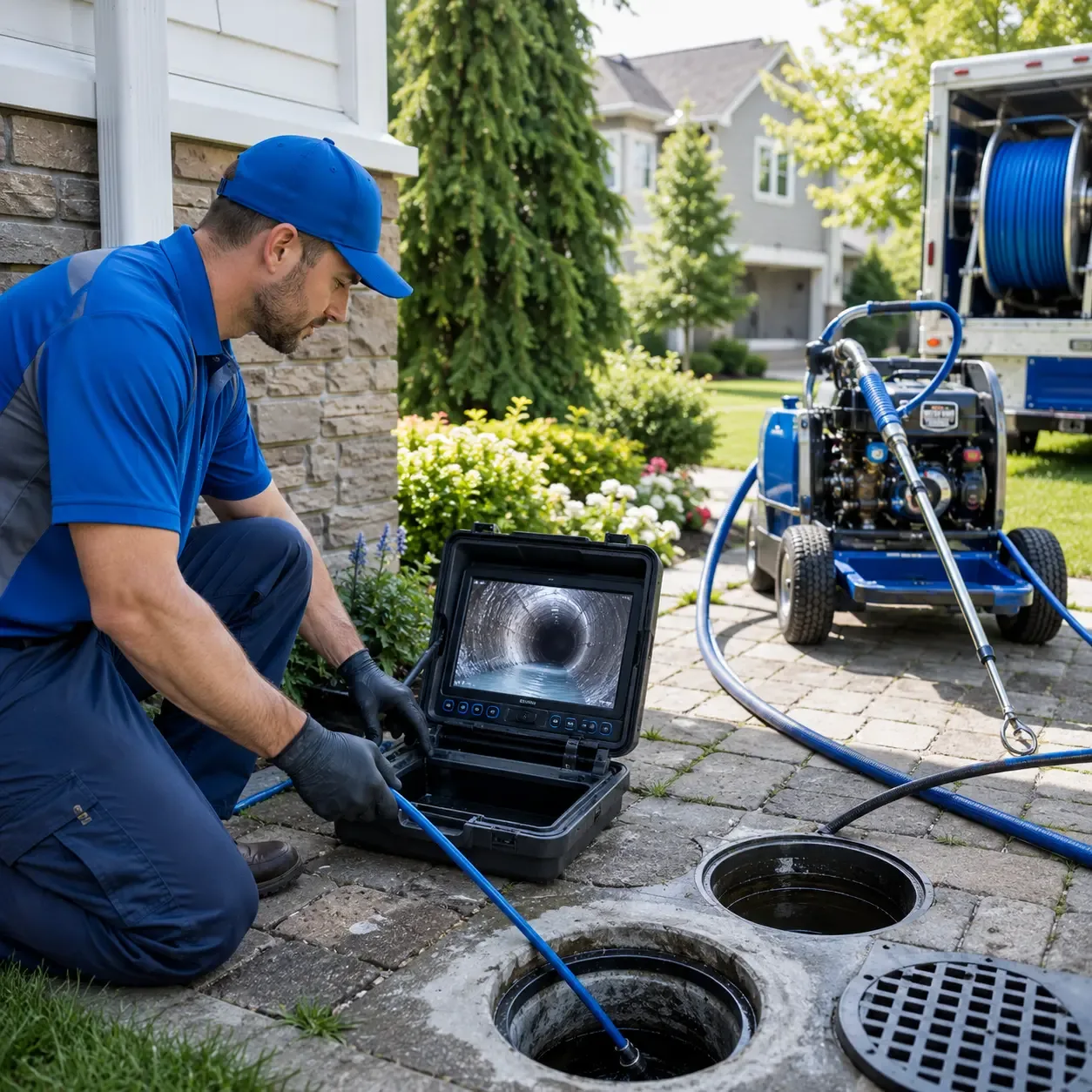 Outdoor drain cleaning professionals serving Brave, PA
