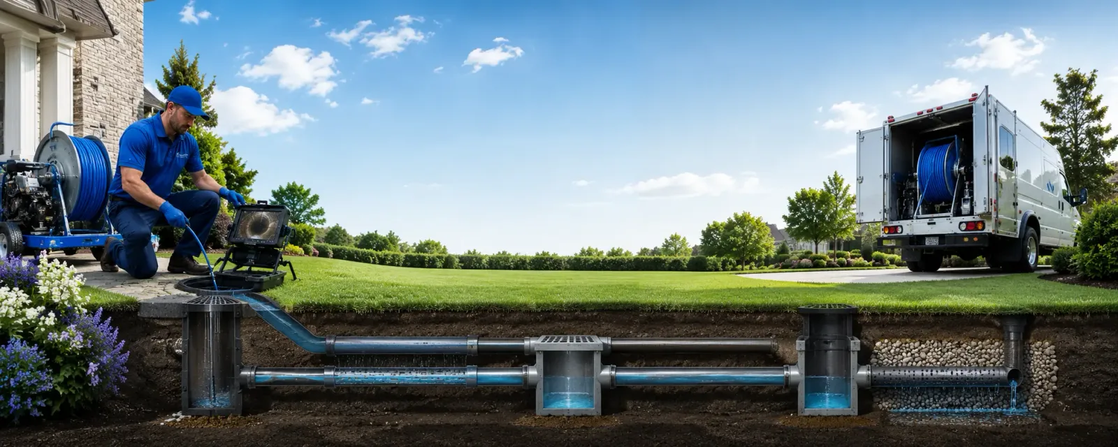 Outdoor drain cleaning information for Brave, PA